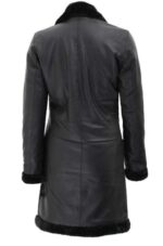 Shearling Long Leather Coat