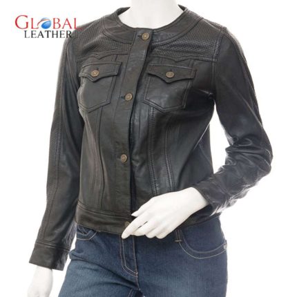 Versace Women Leather Jacket
