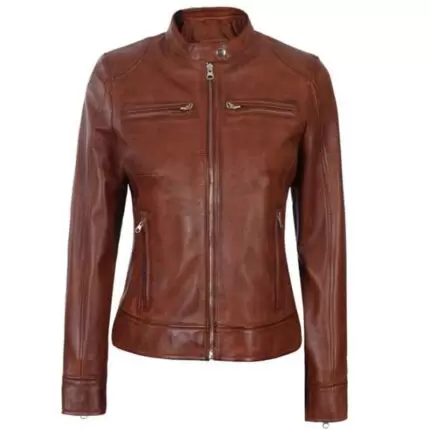 Motorbike Women Leather Jacket