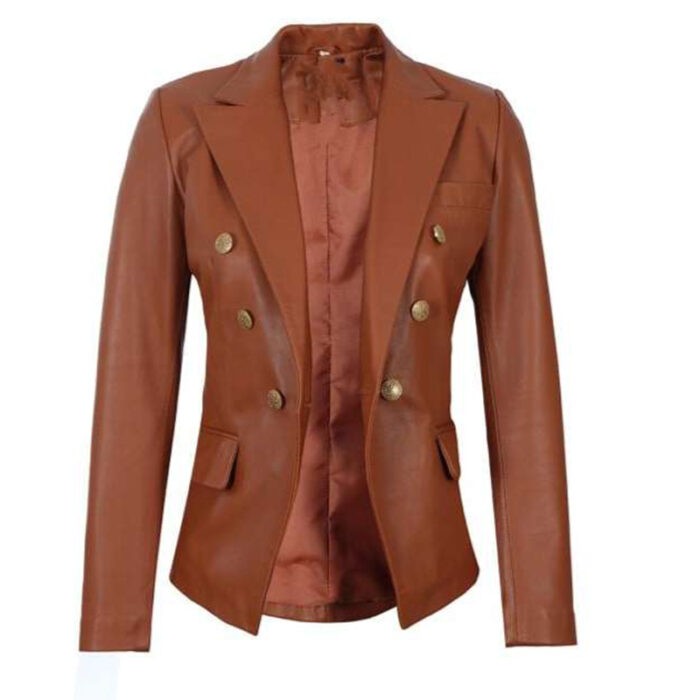 Trendy Women Leather Coat
