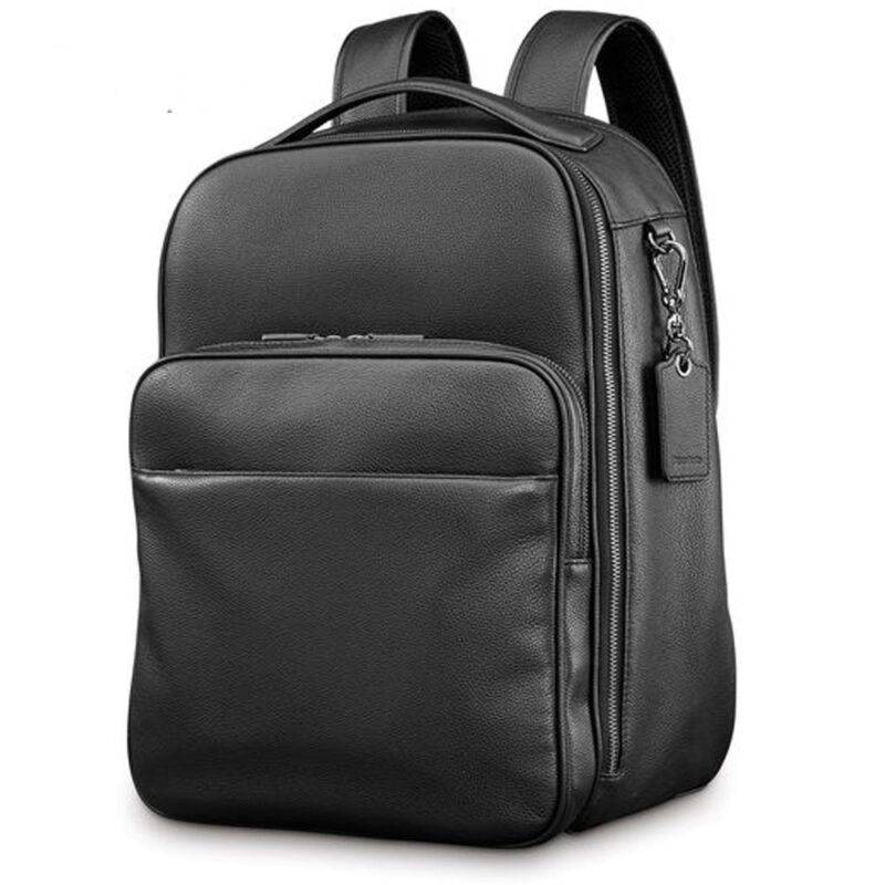 Black Laptop Leather Bag
