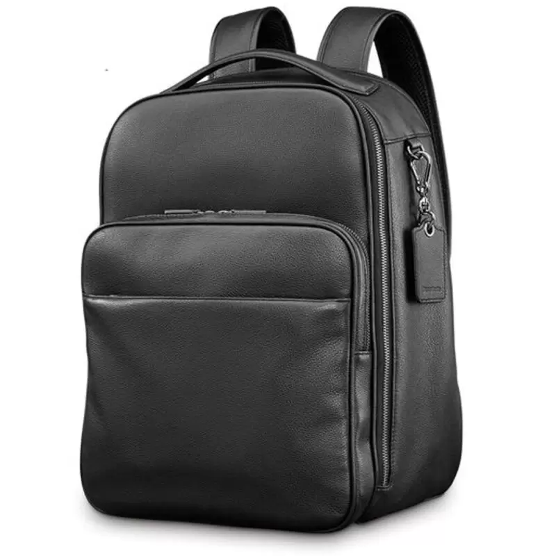 Black Laptop Leather Bag