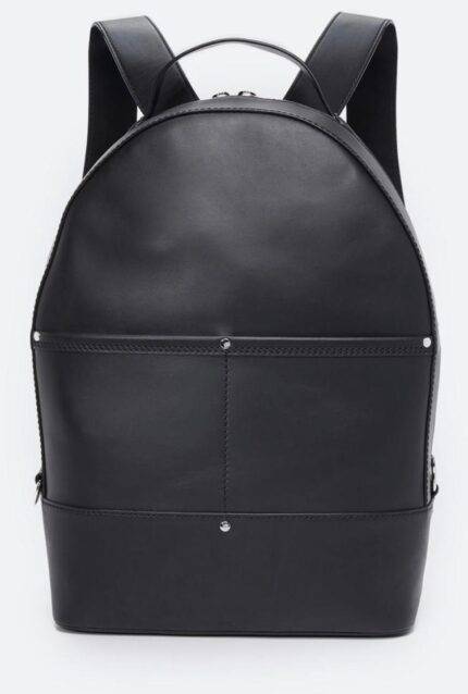 Black Leather Backpack Bag