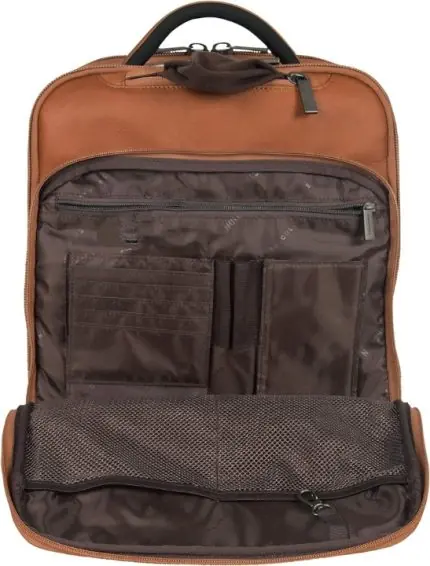 Leather Laptop Backpack Bag