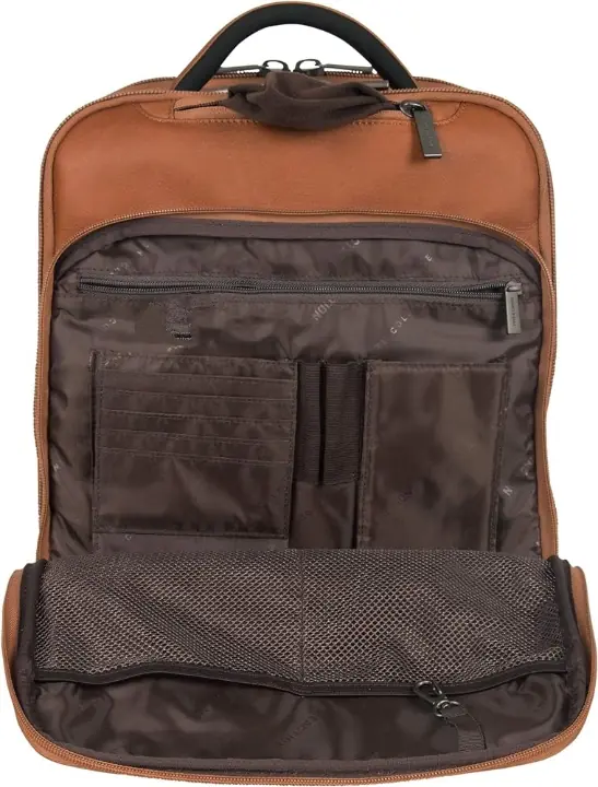 Leather Laptop Backpack Bag