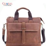 Leather Laptop File Bag