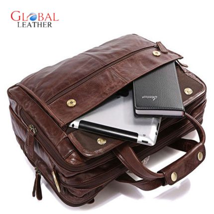 Brown Leather Laptop Bag