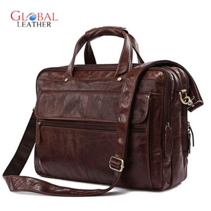 Brown Leather Laptop Bag