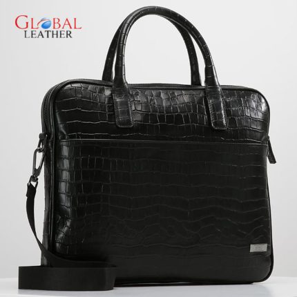 Crocodile Leather Laptop Bag