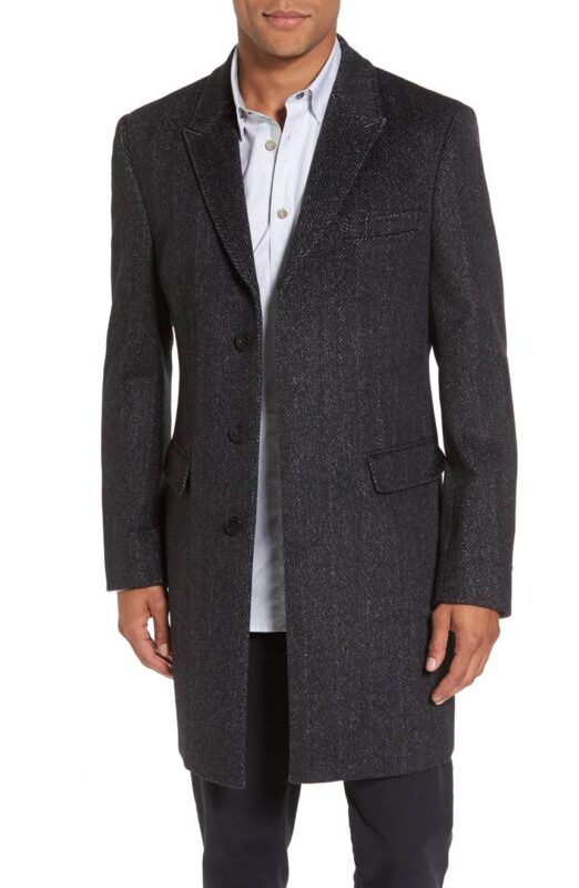 Black Blazer Wool Coat