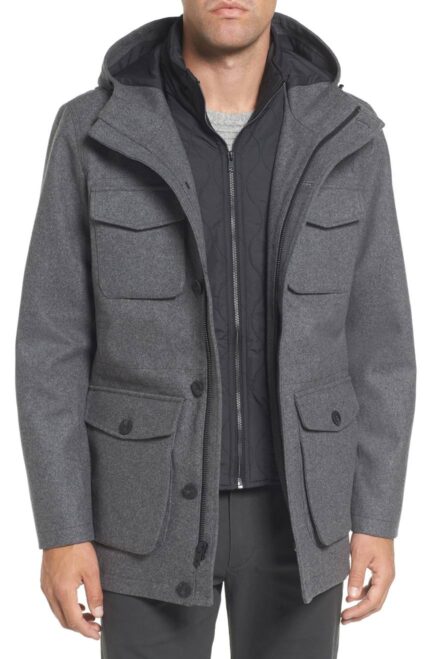 Trench Blazer Wool Coat
