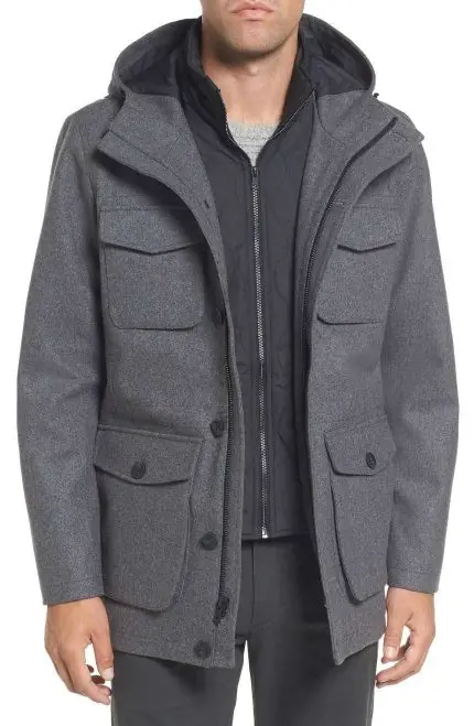 Trench Blazer Wool Coat