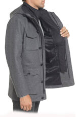 Trench Blazer Wool Coat