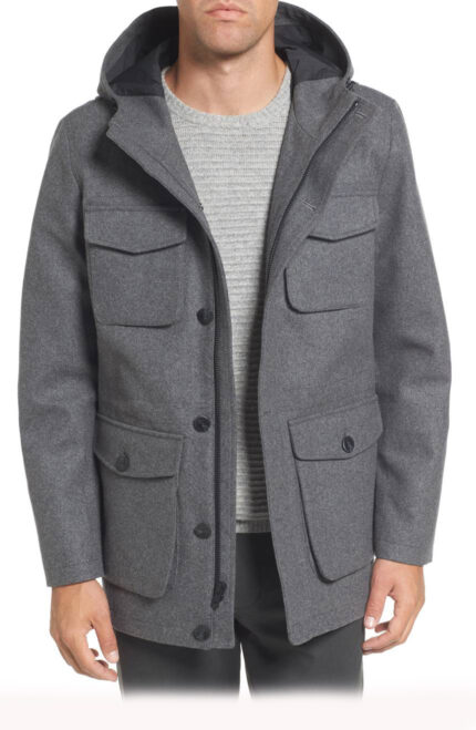 Trench Blazer Wool Coat