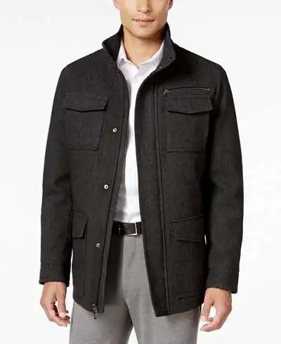 Casual Black Blazer Coat